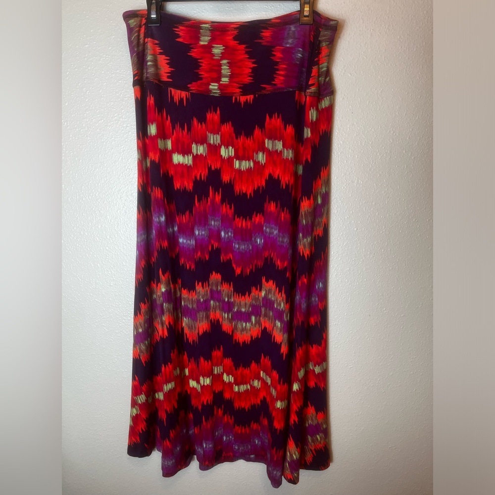 Double D Ranch Tribal Multicolor MIDI Skirt Size M
